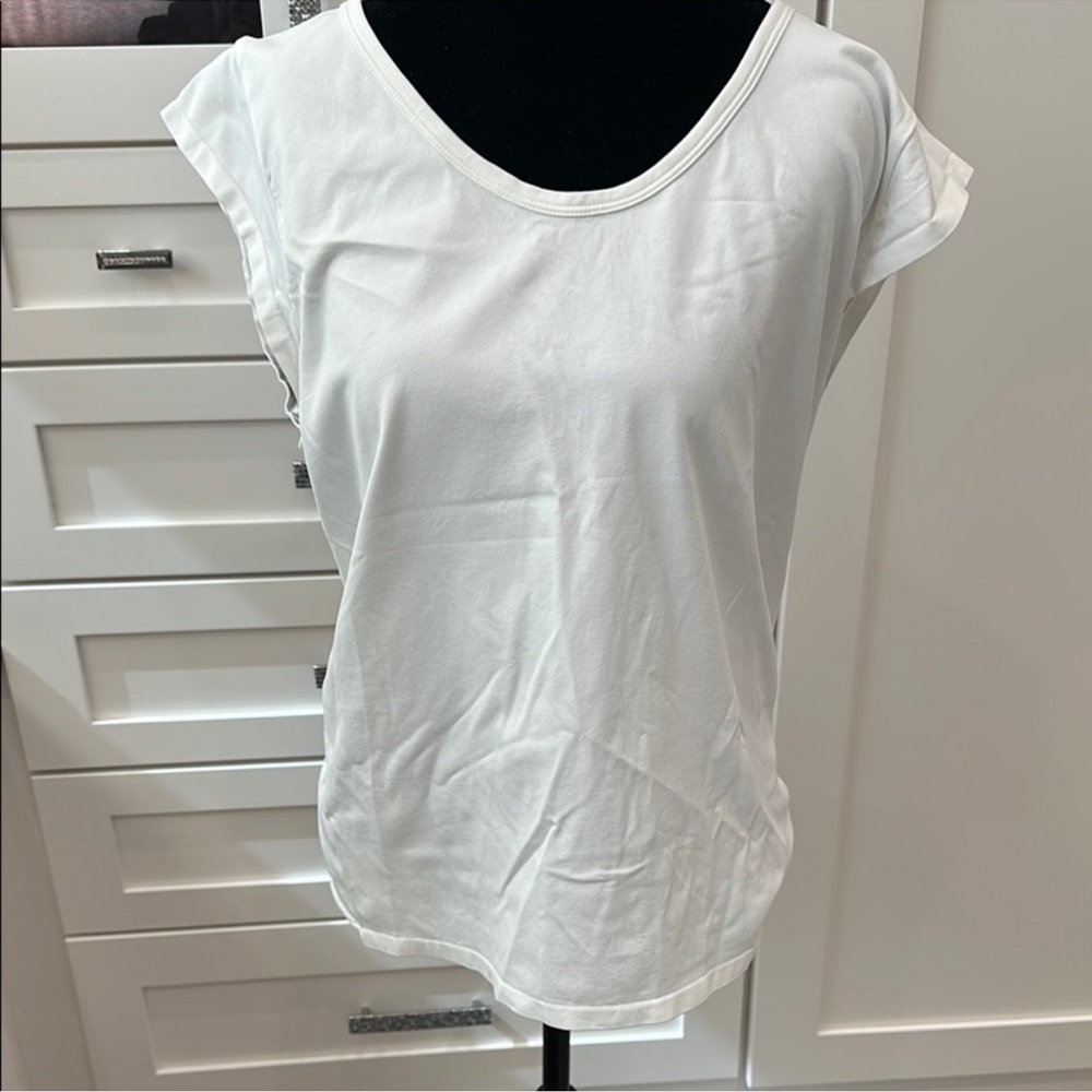 White Short Sleeve Women's Top